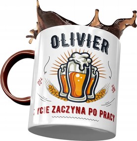 Bordó bögre Olivier Kollégáknak Ajándék Nyomtatott Fotóval