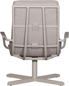 Világosszürke fém kerti fotel Coosa – Exotan