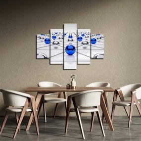 Összekapcsolt gömbök képe (150x105 cm)