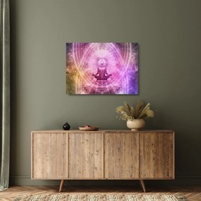 Kép - Meditációs aura (üvegen) (70x50 cm)