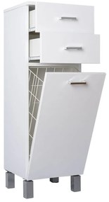 Viva STYLE fürdőszobai ÁLLÓSZEKRÉNY 100 szennyestartós - 2 fiók - 35 x 33 x 100 cm
