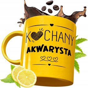 Prémium Arany Bögre Akvaristának Ajándék Nyomtatott Fotóval