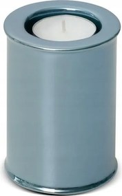 Kerámia gyertyatartó 7x7x10 cm türkiz, fényes