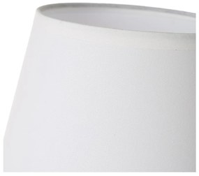 Barna kerámia asztali lámpa textil búrával (magasság 27,5 cm) – Casa Selección
