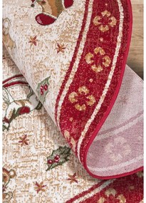 Piros pamutkeverék kerek szőnyeg karácsonyi mintával ø 200 cm Toy's Delight Red Christmas – Villeroy&amp;Boch