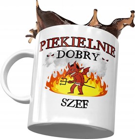 Bögre A Főnöknek Pokolian Jó Főnök Ajándék Nyomtatott Fotóval