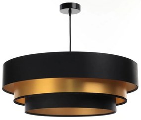 BPS Koncept TRINITI lógcsillár 1xE27/60W/230V fekete/arany BS0337
