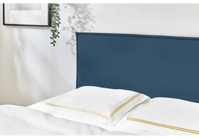 Kék kárpitozott franciaágy ágyráccsal 160x200 cm Sary – Bobochic Paris