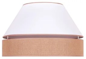 Duolla - Mennyezeti lámpa AVIGNON 1xE27/15W/230V á. 50 cm fehér/barna