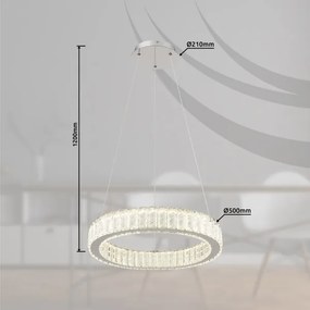 Globo 67162-50 - MUCKY LED 50W/230V, állítható fényű 50 cm átmérőjű függeszték +