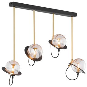 Jupiter 1892 - Csillár rúdon PLANET 4xG9/10W/230V arany