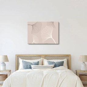 Kép - Bézs színű levelek N⁰6 (70x50 cm)