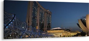 Modern metropolisz képe (120x50 cm)