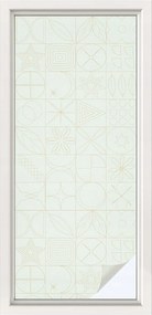 Ablakfólia öntapadós adatvédelem Geometrikus mozaik 50x116