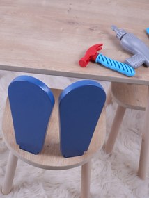 Gyerekasztal székekkel Bunny Two Chair Set - Blue, Brown