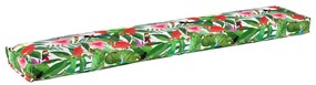 Pallet párnák padra 2 db Trópusi dzsungel 200x40x8 cm Oxford szövet
