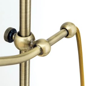 Orion LA 4-1213/1 - Asztali lámpa OLD LAMP 1xE27/40W/230V fehér/réz