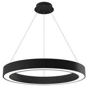 LED2 - LED Dimmelhető csillár zsinóron SATURN LED/60W/230V 3000K/4000K fekete