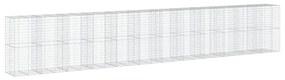horganyzott vas gabion kosár fedéllel 1200 x 100 x 200 cm