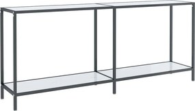 vidaXL fehér edzett üveg tálalóasztal 180 x 35 x 75,5 cm