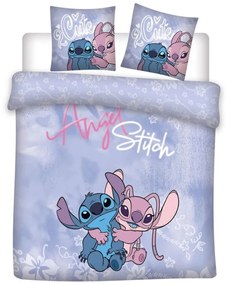 Disney Lilo és Stitch, A csillagkutya Cutie dupla, kétszemélyes ágyneműhuzat 200×200cm, 65x65 cm