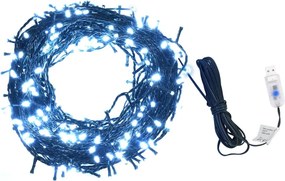 vidaXL hideg fehér 400 LED-es kültéri/beltéri fényfüzér 40 m