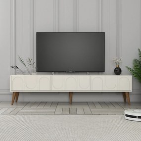 TV szekrény Lyon 44 - Krém, Diós