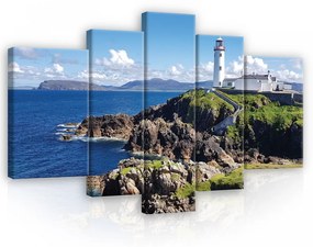 Vászonkép, 5 darabos, Világítótorony 170x100 cm méretben