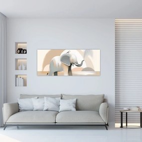Kép - Elefánt pasztell színekben (120x50 cm)