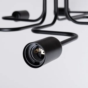 Sollux SL.1447 - Felületre szerelhető csillár VECTOR 6xE27/15W/230V fekete