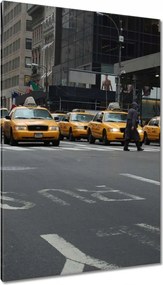 Vászonkép 80x120 New York sárga taxik