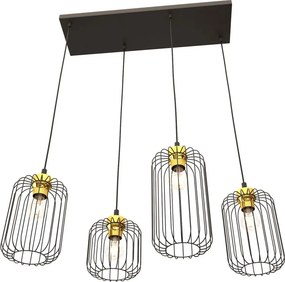 Emibig modern függeszték vander fekete arany emi1364/4