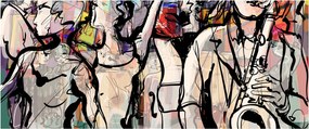 Kép - Jazz éjszaka (120x50 cm)