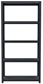 Fémállvány garázsba SAM, 900 x 1830 x 450 mm, antracit