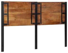 tömör újrahasznosított fa és vas fejtámla 160 cm