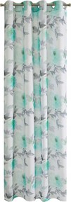 Függöny készre szerelve Briana 140x250 Eurofirany türkiz/acél