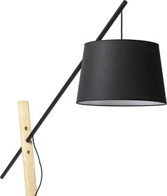 RENDL DANTE stojanová černá dřevo 230V LED E27 15W