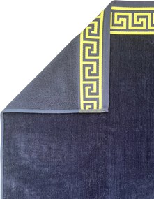 Poseidon sötétkék strandtörölköző