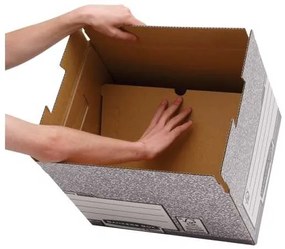 Fellowes Bankers Box Fast Fold archiváló konténer - 10 db, szürke