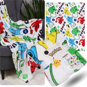 Pokemon Ifjúsági puha takaró 120x150 Oeko-tex Ajándék