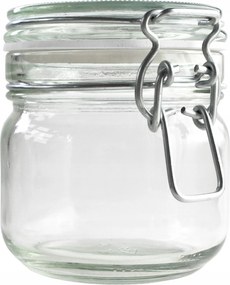 Üveg tároló 370ml Kényelem élelmiszer tároló klippel tartály