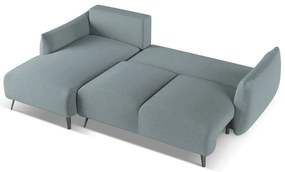 Világoskék sarokkanapé (bal oldali) Malie – Makamii