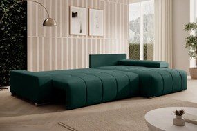 Univerzális ülőgarnitúra, smaragdzöld, VEZAN ROH