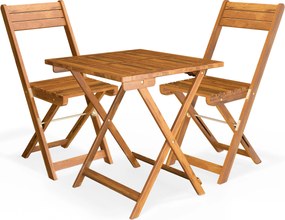 Casaria® Fa balkon bútor szett - akác