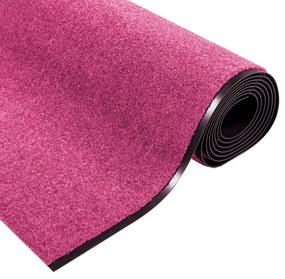 Lábtörlő Rózsaszín, Fekete Poliamid 400 x 120 x 0.9 cm Lábtörlő