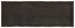 sötétbarna kezelt tömör asztallap 140x50x(2-4) cm