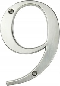 Házszám klasszikus szám 9 ezüst 10cm