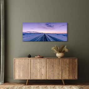A téli út képe (120x50 cm)