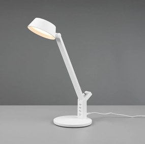Matt fehér LED dimmelhető asztali lámpa (magasság 40 cm) Ava – Trio
