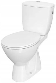 Cersanit Cascade, kombi WC öblítéssel 3 / 6l, függőleges hulladék + ülőke polipropilénnel, fehér, K100-207